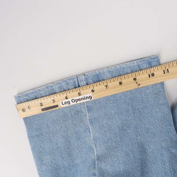 Madewell Emmett Jeans Womens 33 Blue Wide Leg High Rise Stretch Crop - Picture 8 of 12